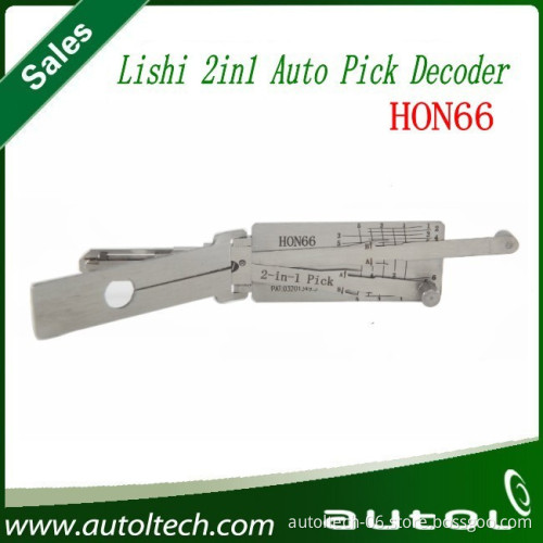 New Original HON66 Lishi 2in1 pick decoder for Honda